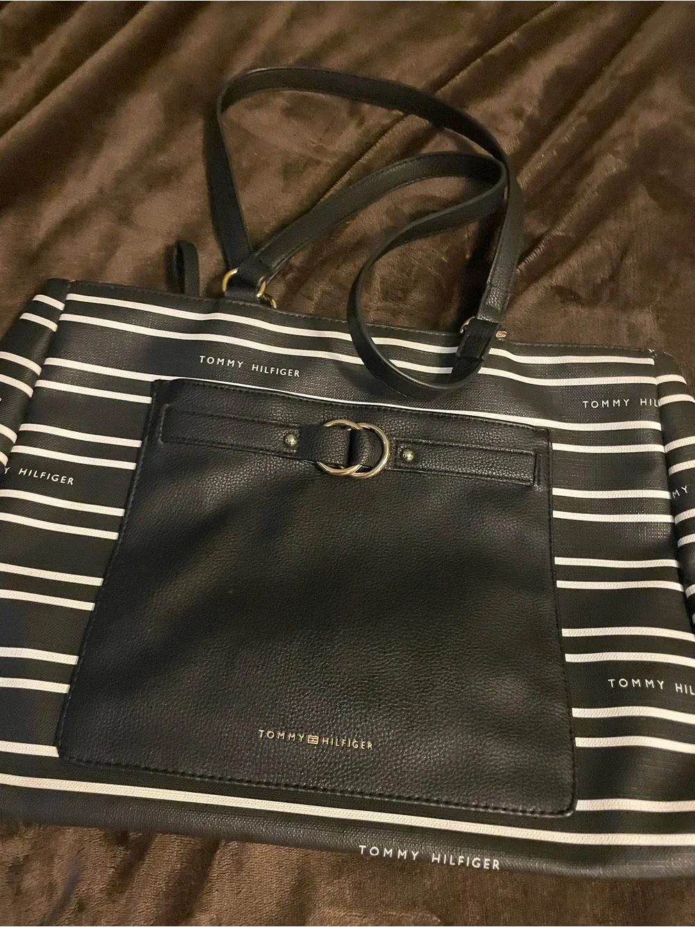 Tommy Hilfiger Striped Laptop Tote💕💕